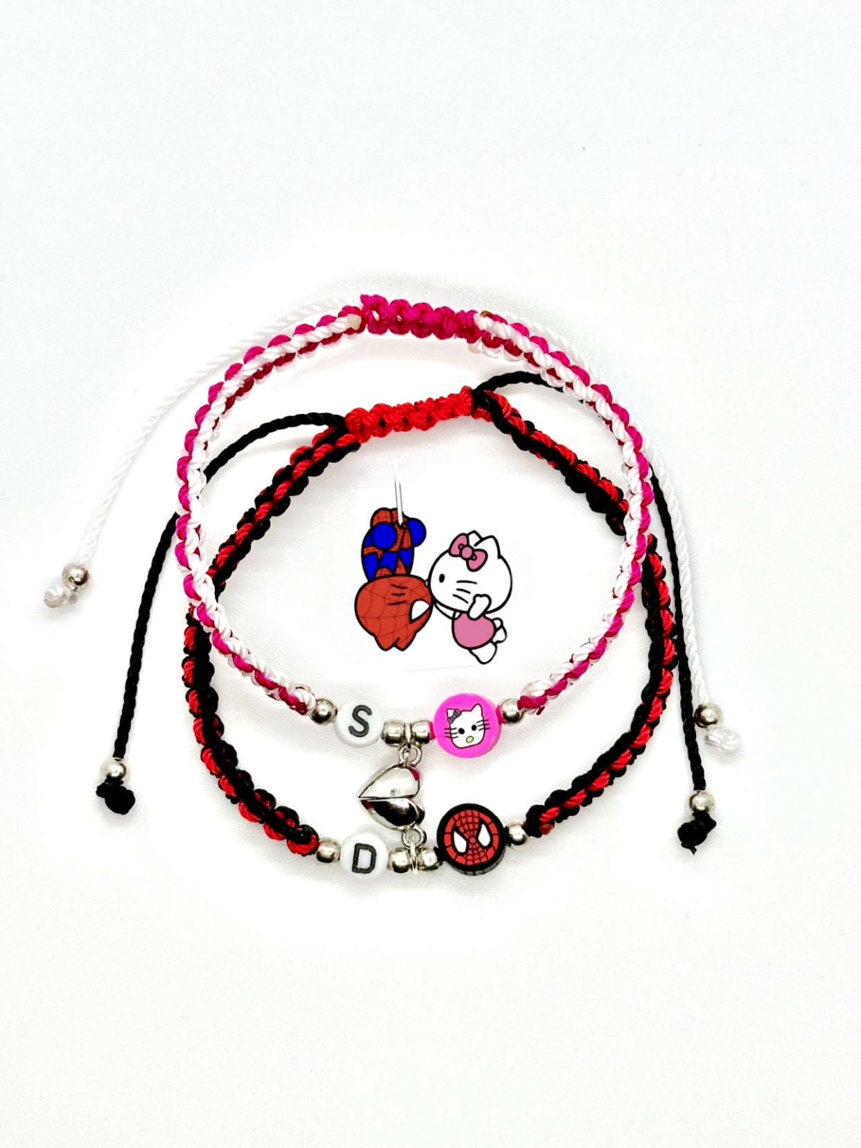 Hello Kitty x Spidey Matching Bracelets