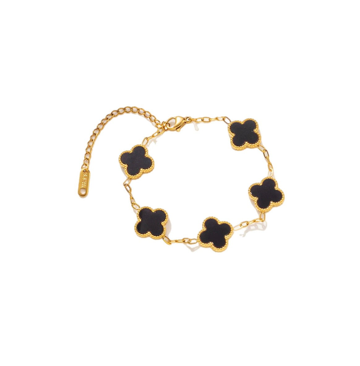 Black Arpels Clover Bracelet