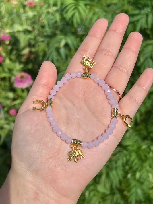 Pink Luck Charm bracelet