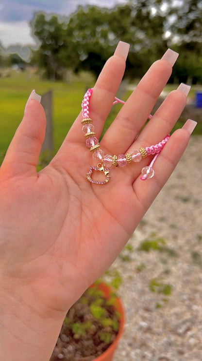Hello Kitty Crystal thread bracelet
